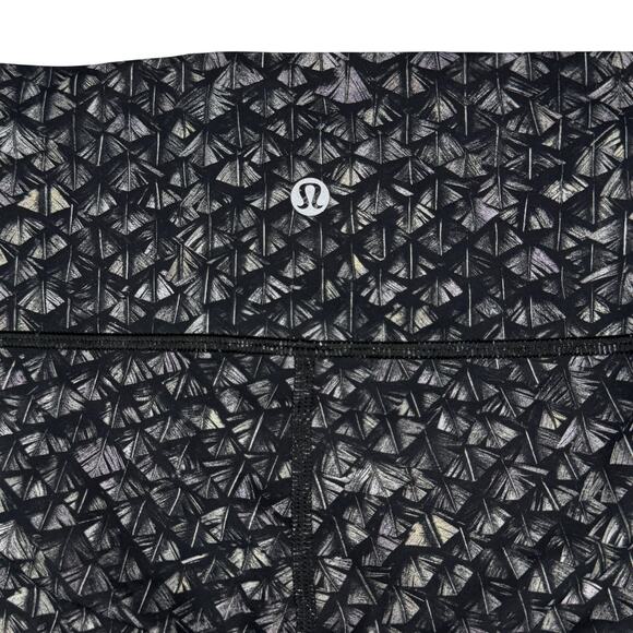 LULULEMON Featherlight Tight Size 10 Iridescent Multi Black - Picture 9 of 10